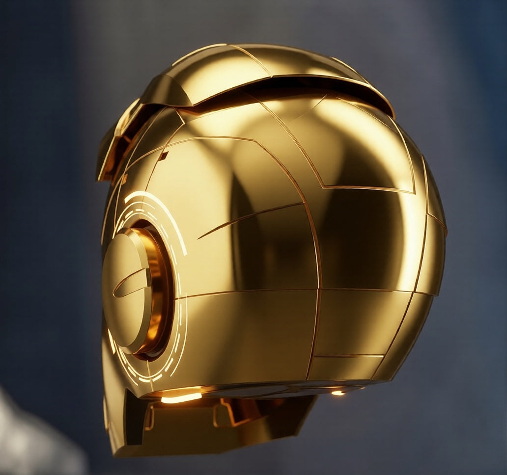 Gold Iron Man MK5 Helmet (With Jarvis)