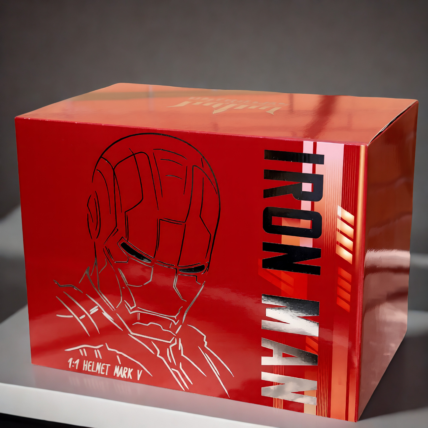 Silver Iron Man MK5 Helmet (With Jarvis)