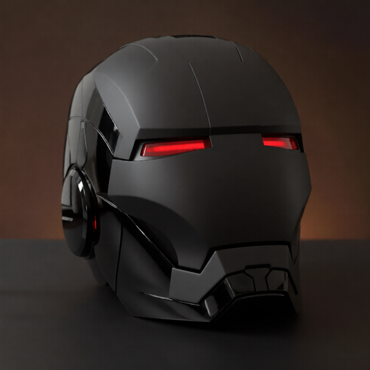 Matte Black Iron Man MK5 Helmet (With Jarvis)