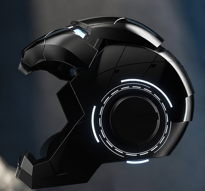 Black/Silver Iron Man MK5 Helmet (With Jarvis)