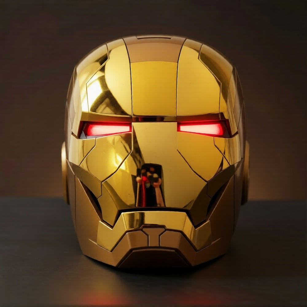 Gold Iron Man MK5 Helmet (With Jarvis)