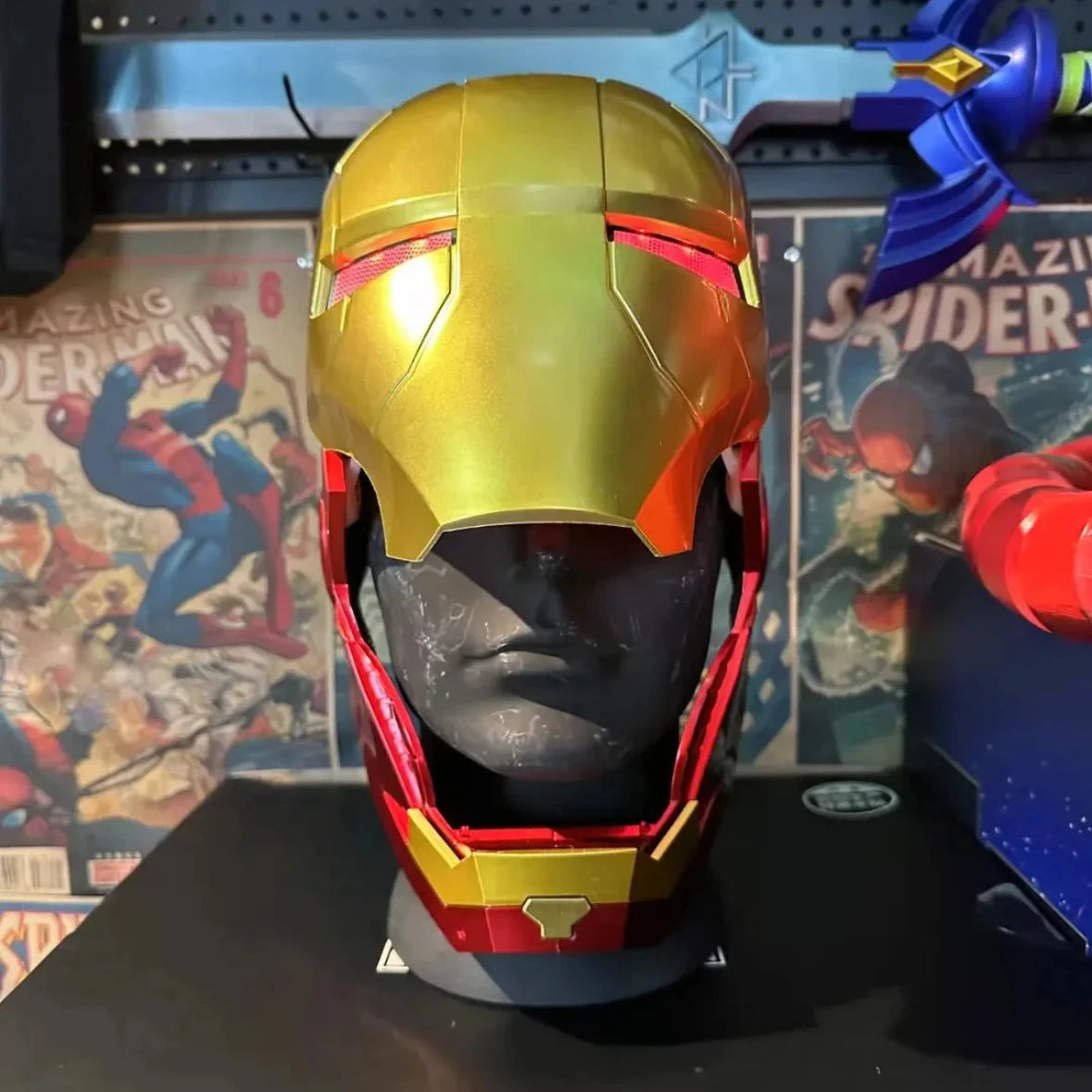 Marvel Iron Man Helmet Electric Toy Mask Automatic Model