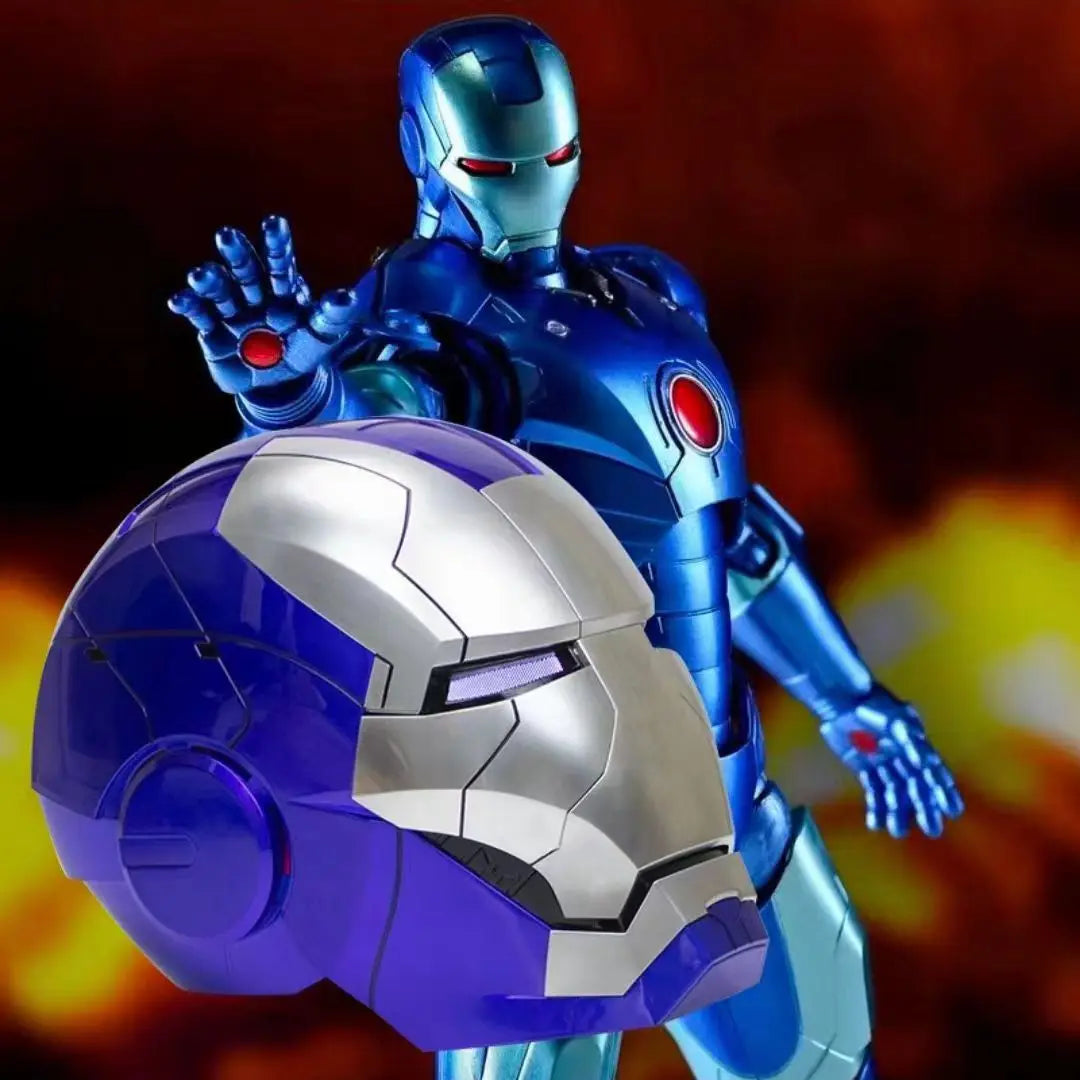 (NEW) Iron Man Helmet CUSTOM COLORS Electric Helmet Voice Controlled With Retractable Mask
