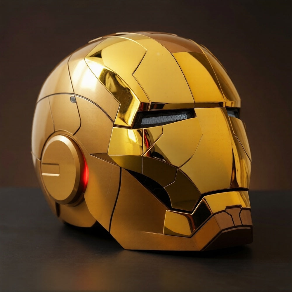 Gold Iron Man MK5 Helmet (With Jarvis)