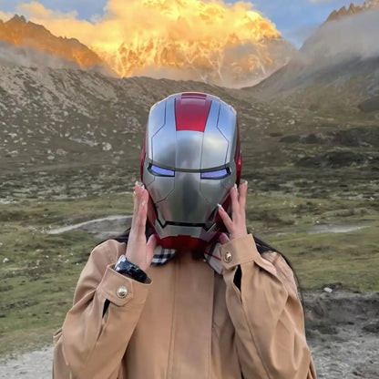 (NEW) Iron Man Helmet CUSTOM COLORS Electric Helmet Voice Controlled With Retractable Mask