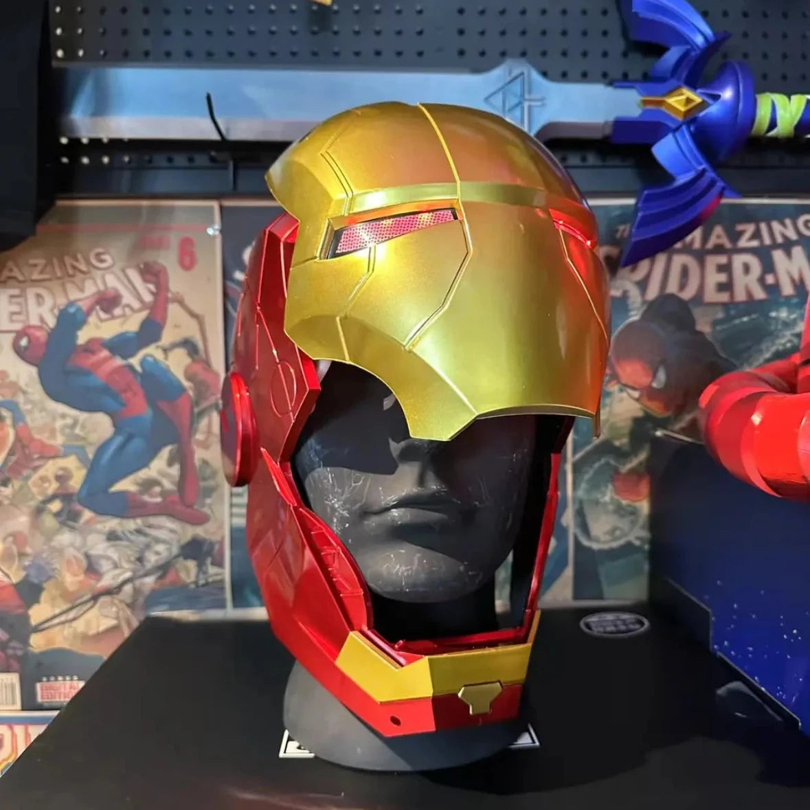 Marvel Iron Man Helmet Electric Toy Mask Automatic Model