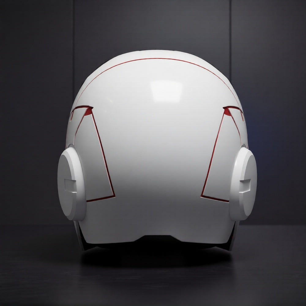 WhiteIron Man MK5 1:1 Helmet (With Jarvis)